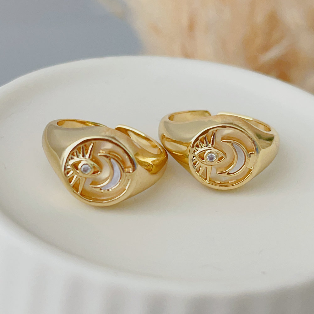 Star moon ring