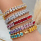 Pave zircon chunky bracelet