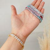 Pave zircon chunky bracelet