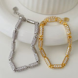 Pave chain bracelet
