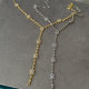 Zircon chunky necklace