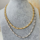Pave chain necklace