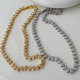 Oval zircon necklace