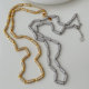 Pave chain necklace