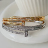 Pave nail bangle