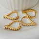 Pave triangle earrings