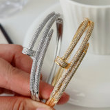Pave nail bangle