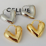 Metal triangle earrings