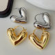 Metal triangle earrings