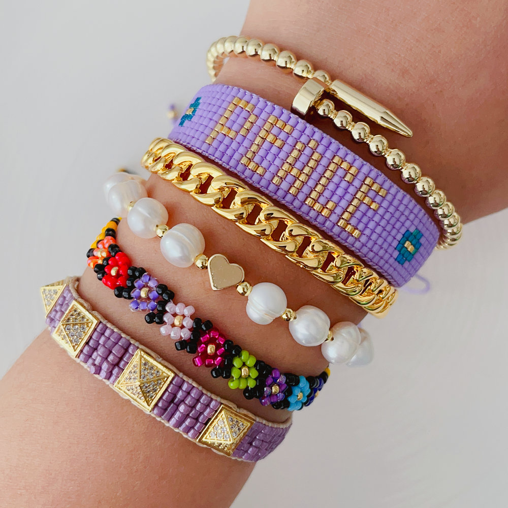 Stack miyuki bracelet