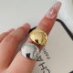Metal fashion ball ring
