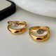 Stainless steel double ring