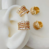 Pave zircon ear cuff