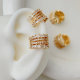 Pave zircon ear cuff
