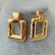 Metal sqaure earrings