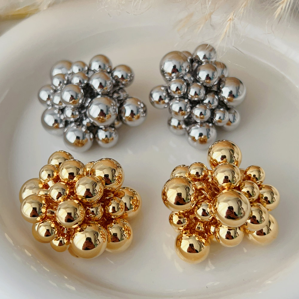 Ball tassel earrings