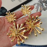 Chunky big flower earrings