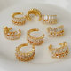 Pave zircon ear cuff ( pair )