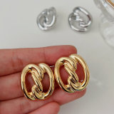 Metal chunky earrings