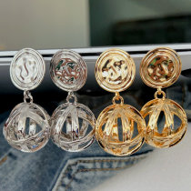 Metal big ball drope arrings