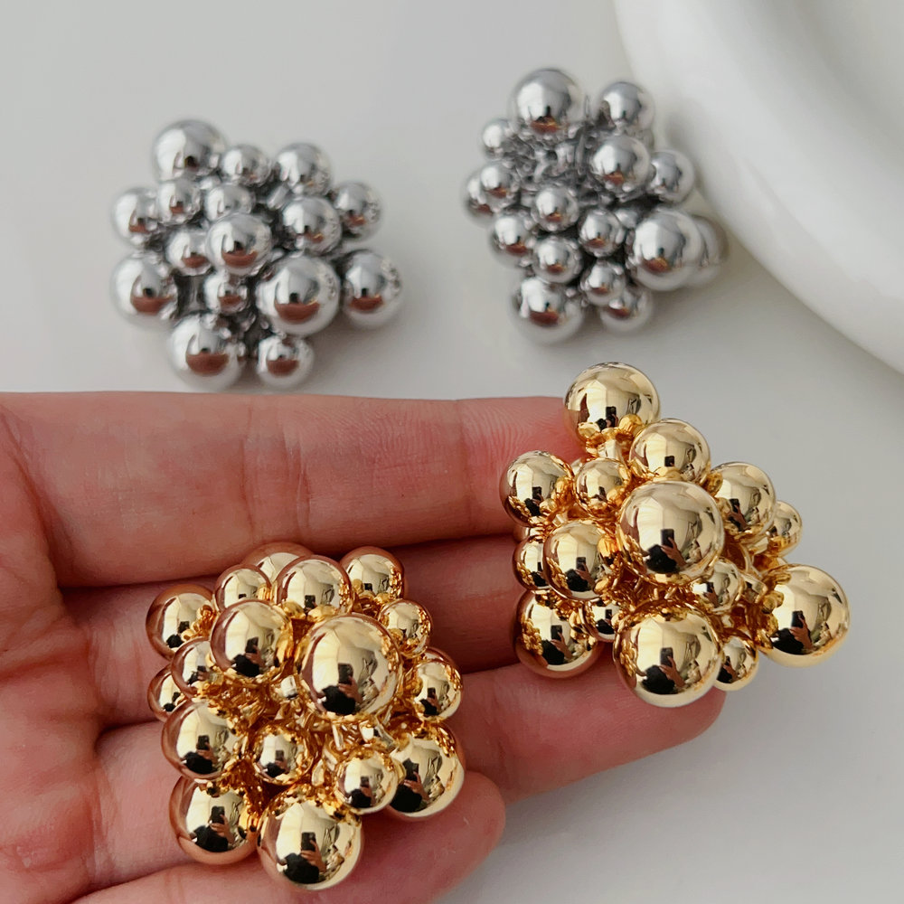 Ball tassel earrings