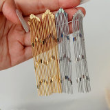 Long chain tassel earrings