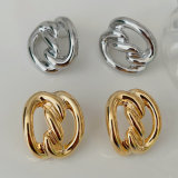 Metal chunky earrings