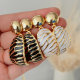 Enamel earrings