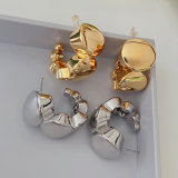 Chunky metal earrings