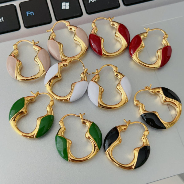 Enamel u hoops