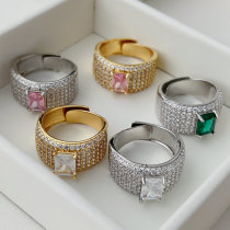 pave fine zircon ring