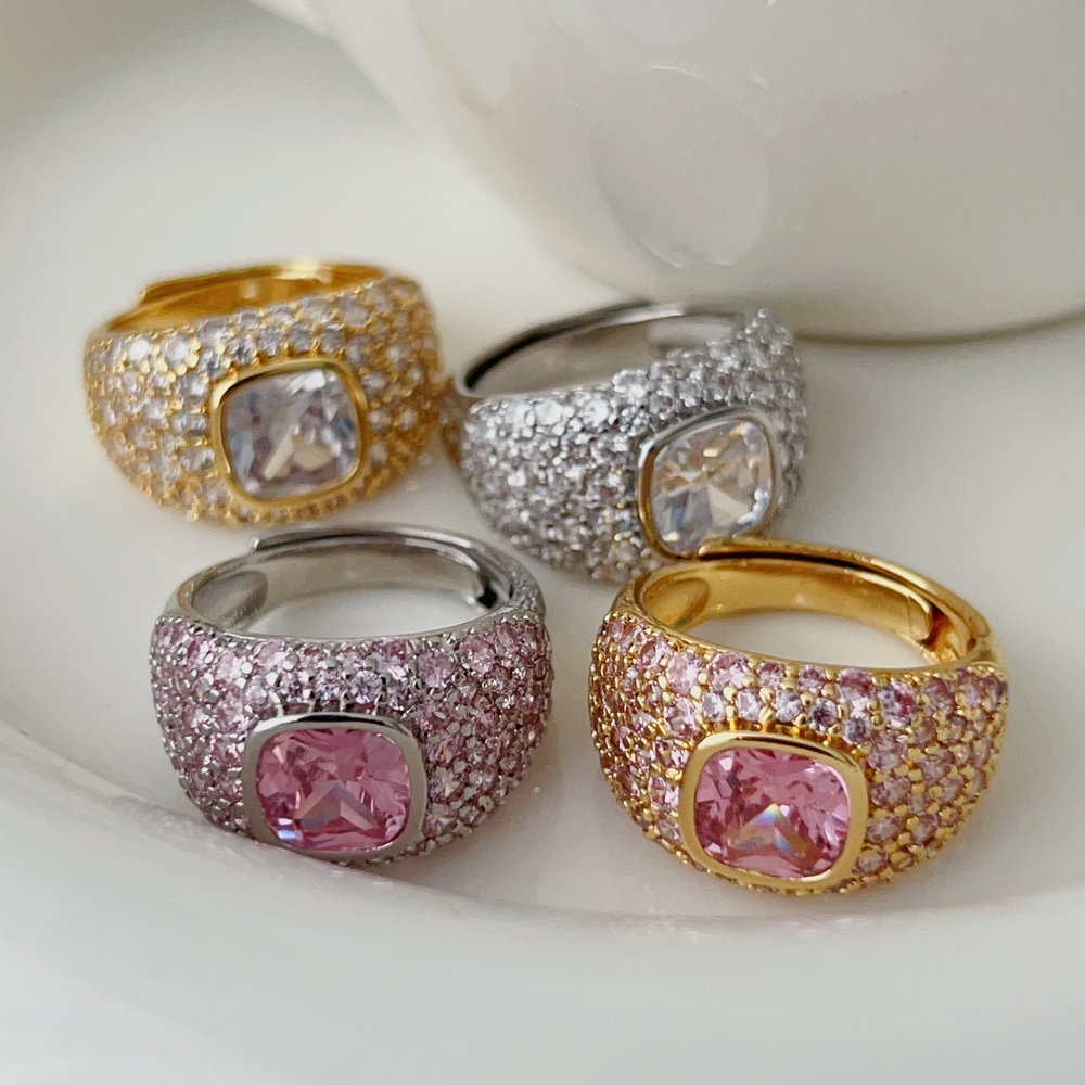 pave zirco fine ring