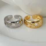 metal star ring