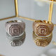 pave square ring