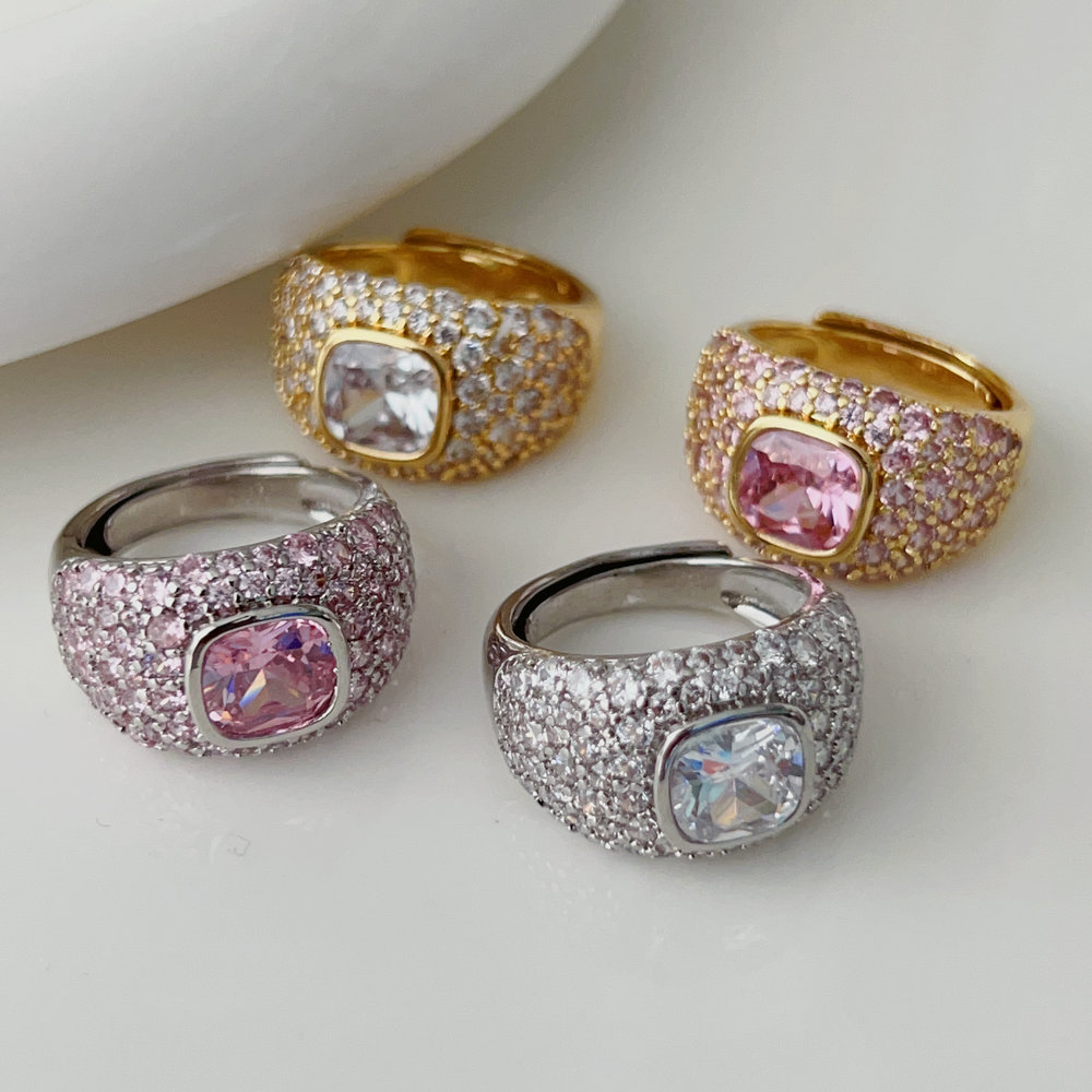 pave zirco fine ring