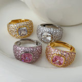 pave zirco fine ring