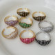 Pave full zircon ring