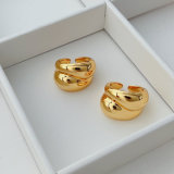 18K gold plated adjustable ring
