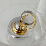Metal silver and gold jump ring