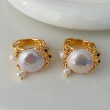 Fresh water pearl ring