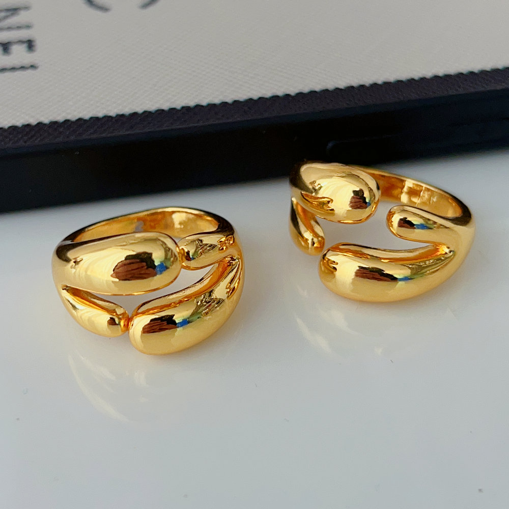 Metal gold plated ring