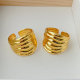 Metal chunky ring