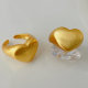 Metal heart ring