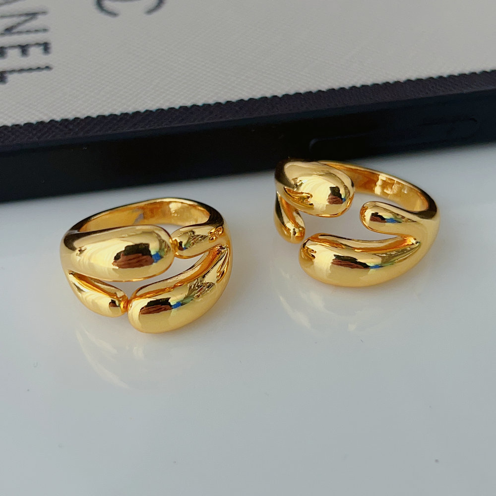 Metal gold plated ring