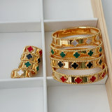 Clover bangle set with ring