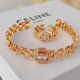 Pave chain cuff