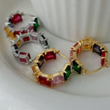 Pave colorful hoop