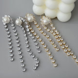 Long tassel party earrings