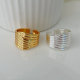 Metal 18k gold plated ring
