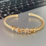 Spring knotted bracelet